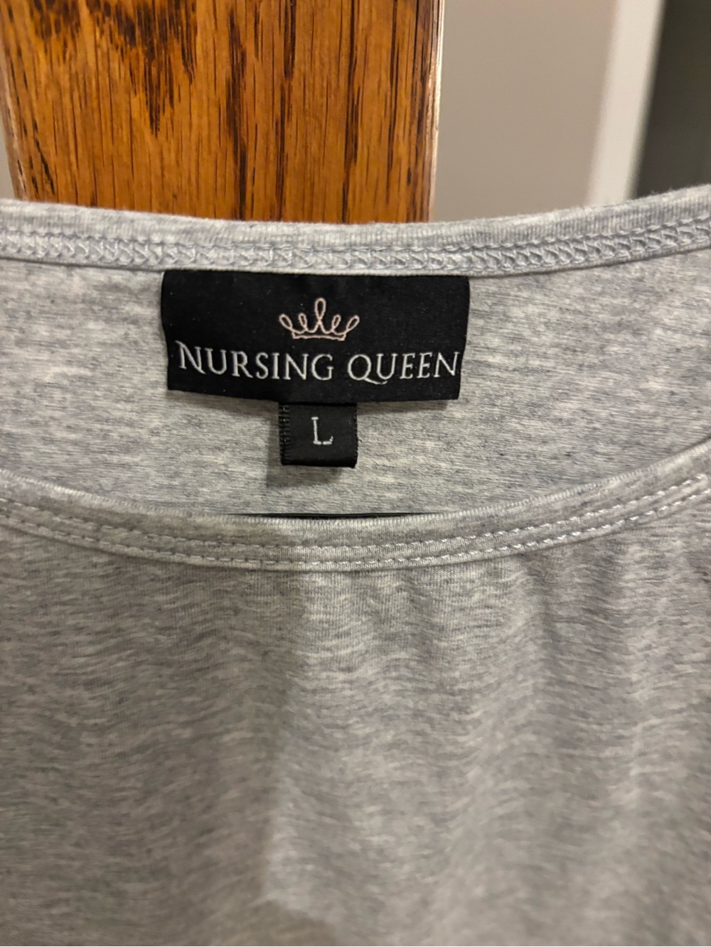 Heather Gray Nursing Top - Picture 3 of 3